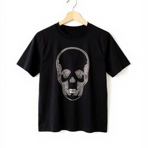 LUCIEN PELLAT-FINET Studded Skull T-Shirt